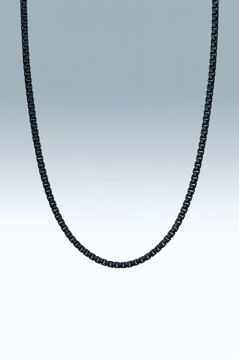 שרשרת לגבר - WHEAT BLACK NECKLACE