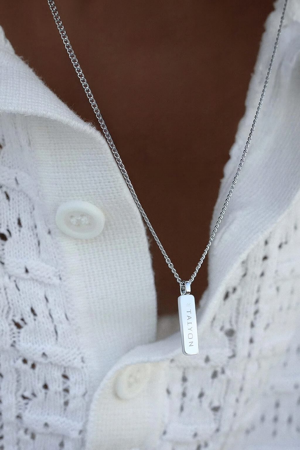 שרשרת לגבר - MINIMAL PENDANT NECKLACE