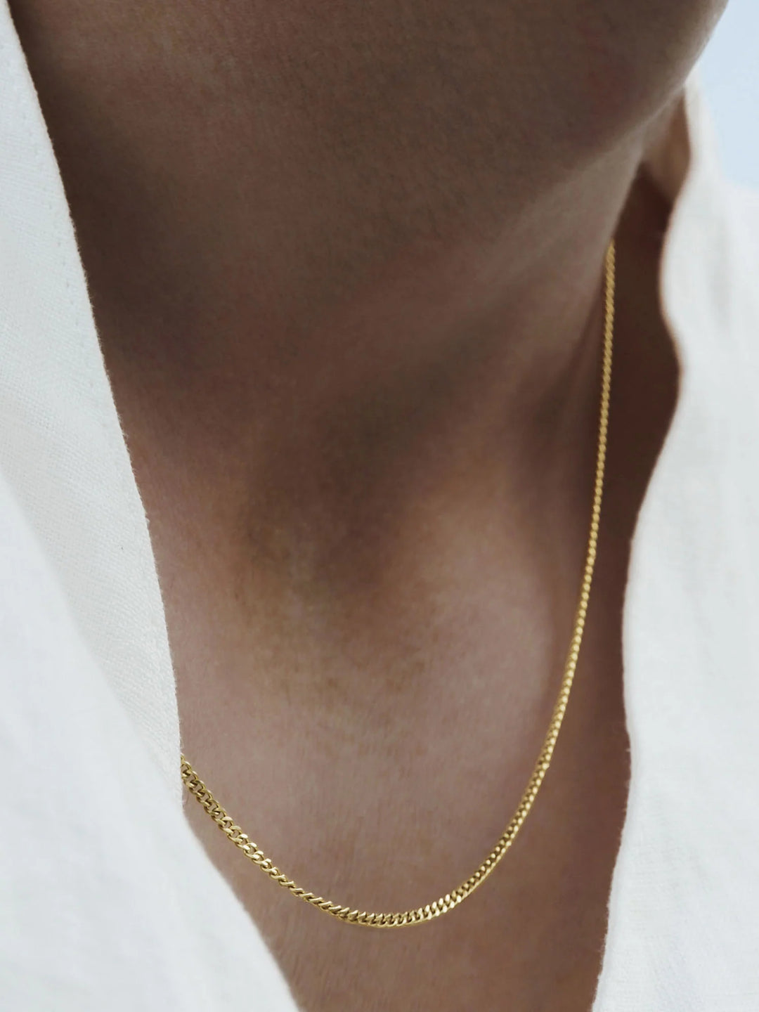 שרשרת לגבר - MINIMAL CHAIN NECKLACE