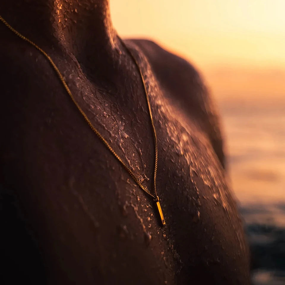 שרשרת לגבר - MINIMAL PENDANT NECKLACE