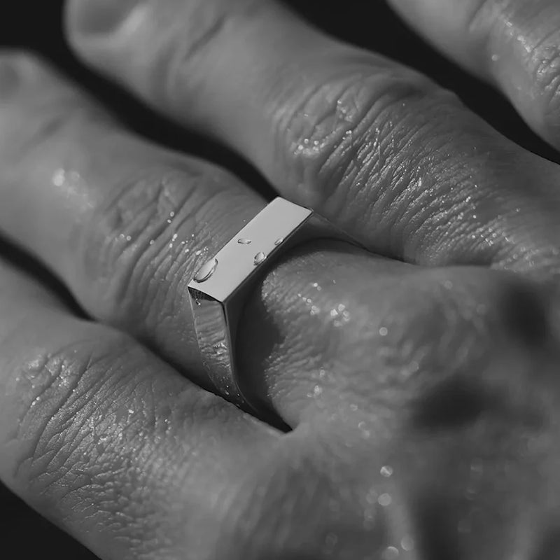 טבעת לגבר - UNISIZE SIGNET RING
