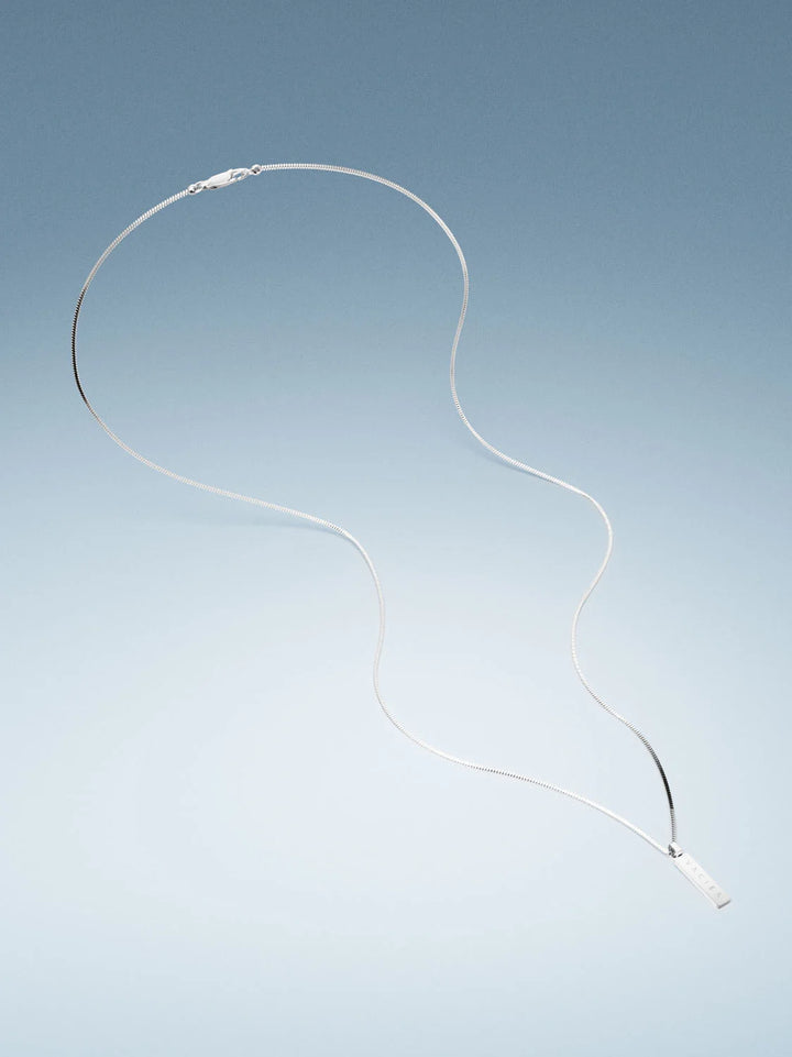 שרשרת לגבר - SQUARE PENDANT NECKLACE