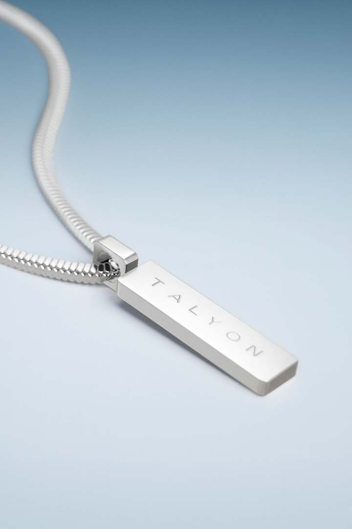 שרשרת לגבר - SQUARE PENDANT NECKLACE