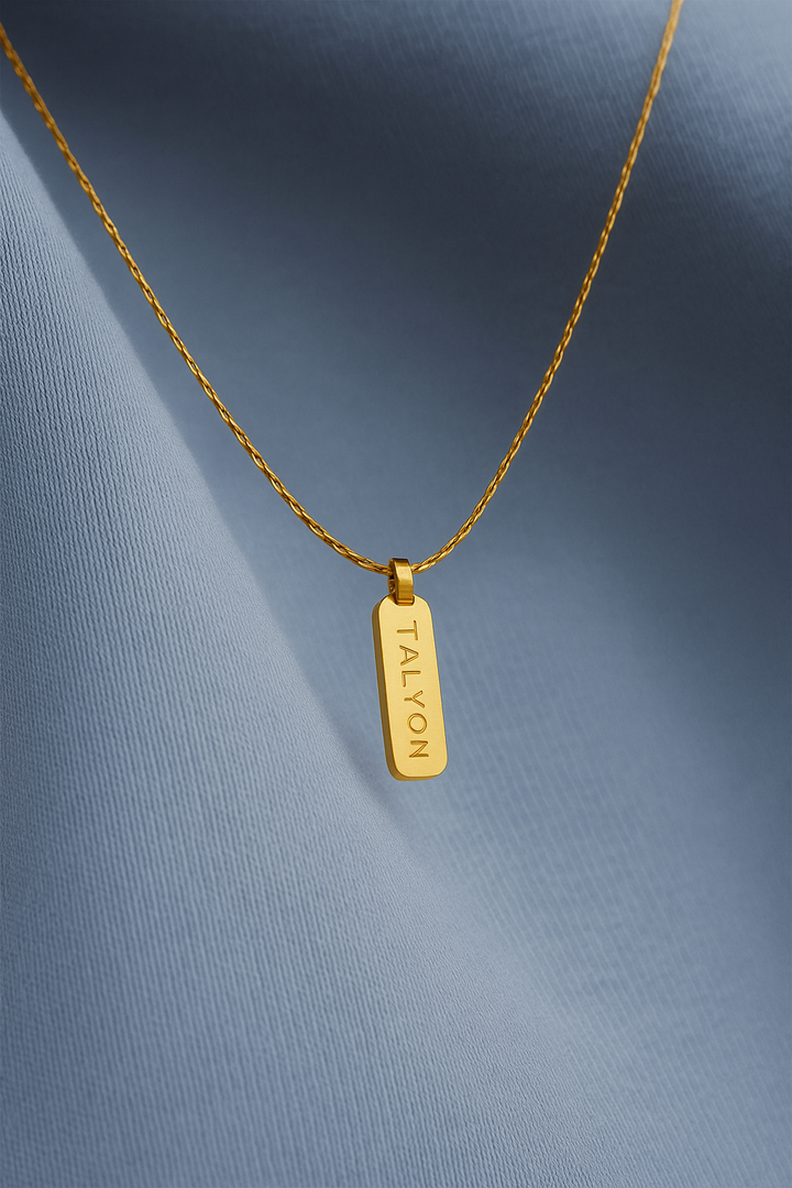 שרשרת לגבר - WIRE PENDANT | GOLD