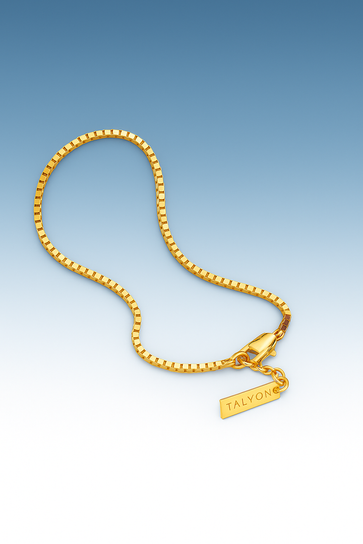צמיד לגבר -BOX BRACELET | GOLD