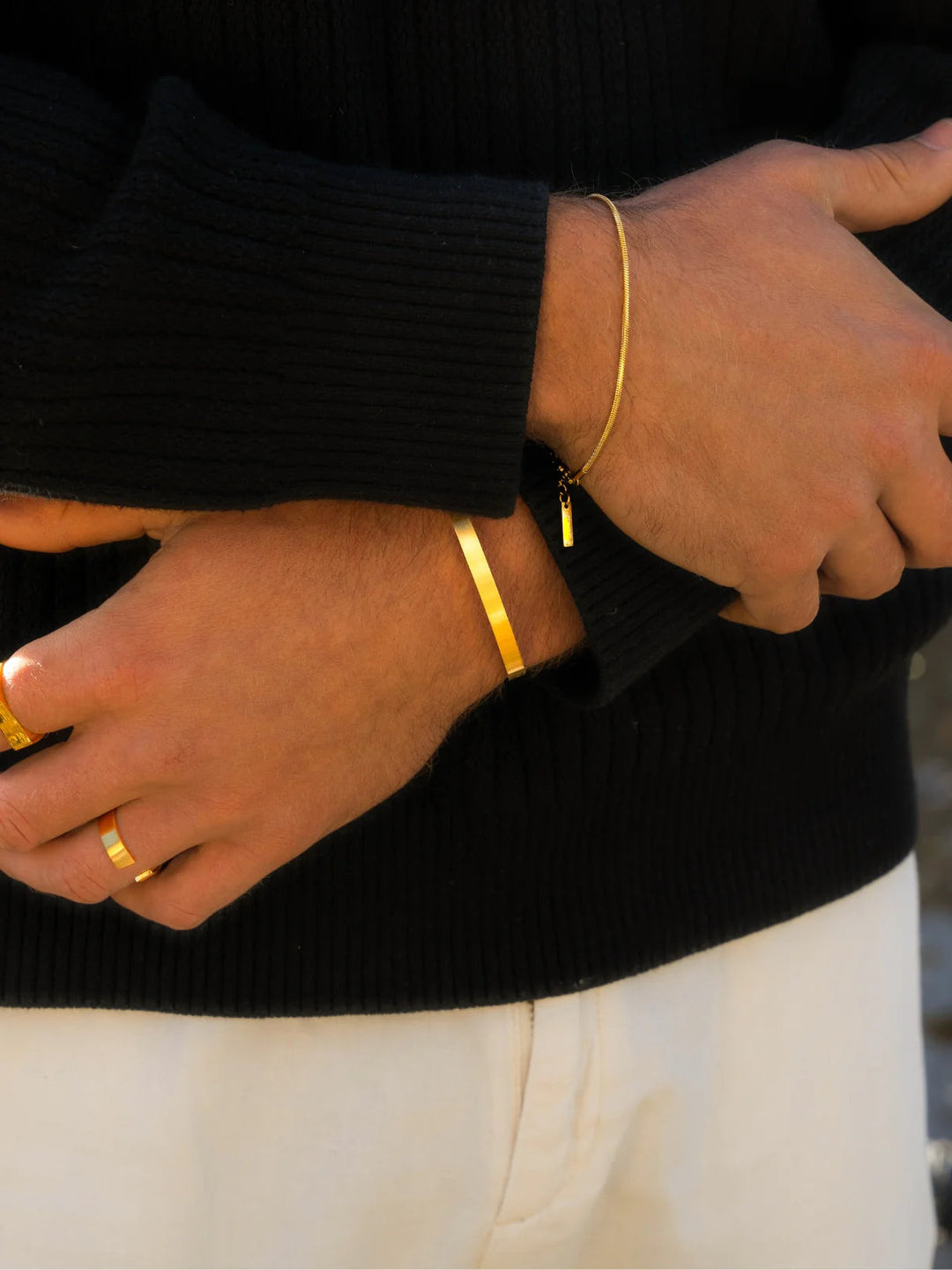 צמיד לגבר -UNISIZE CUFF | GOLD