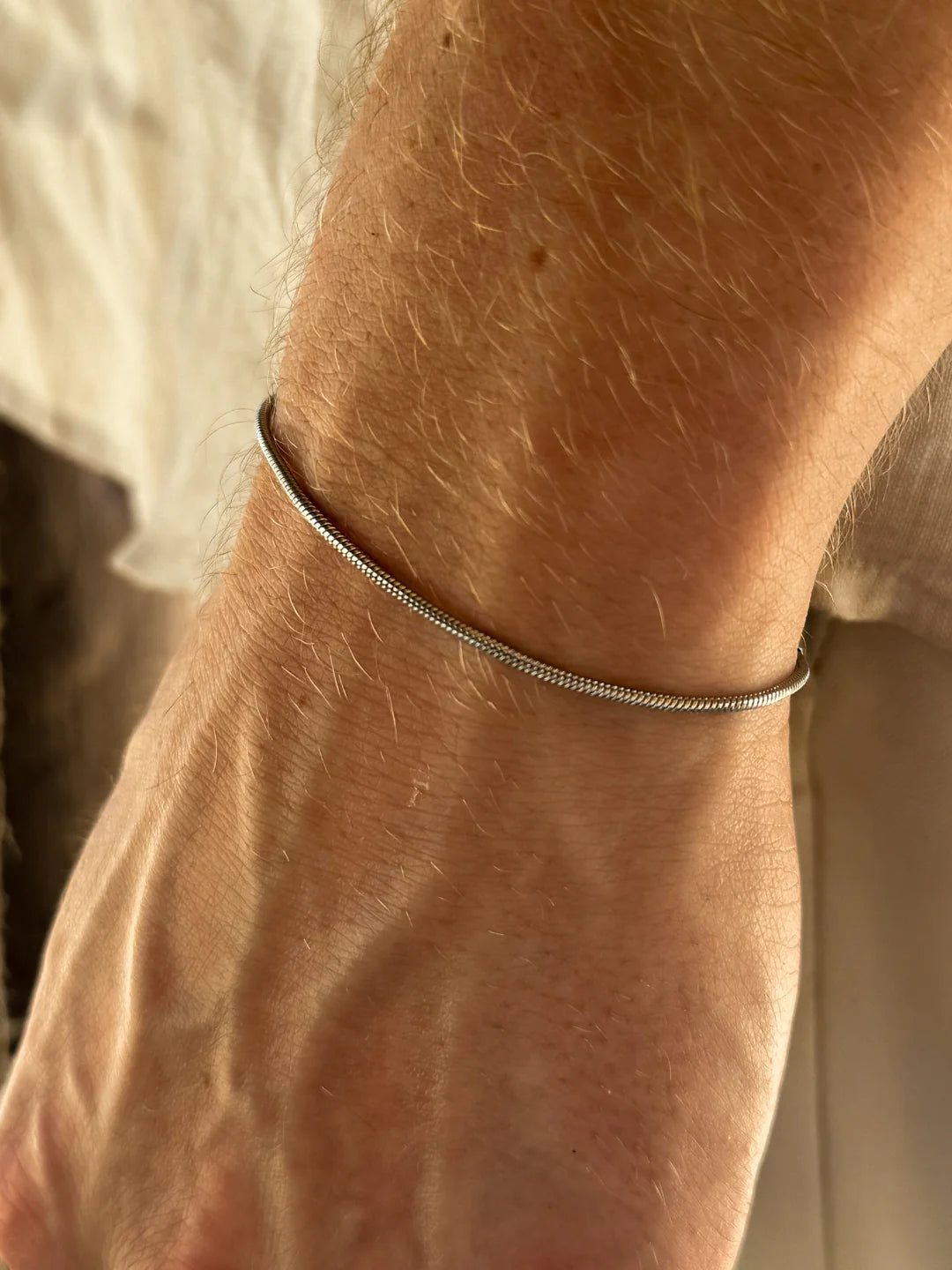 צמיד לגבר - SQUARE BRACELET | SILVER