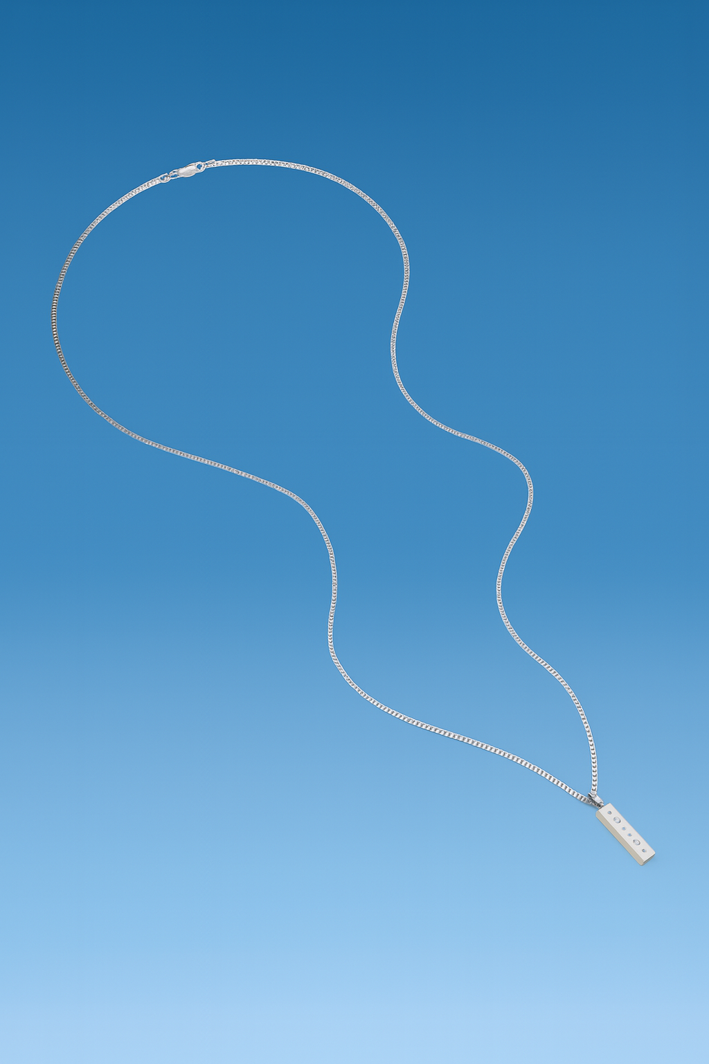 שרשרת לגבר - BOX PENDANT | SILVER