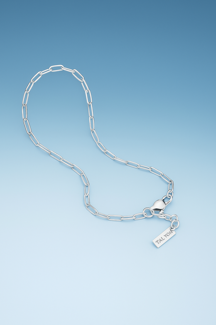 צמיד לגבר - CLIP CHAIN | SILVER