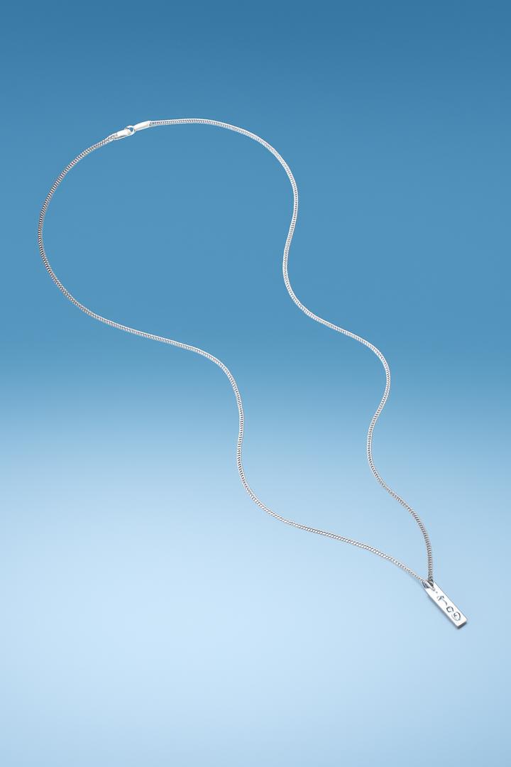 שרשרת לגבר - SQUARE PENDANT | SILVER