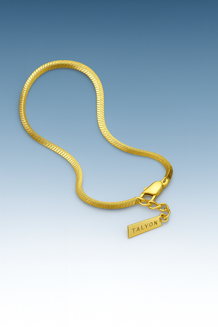 צמיד לגבר - SQUARE BRACELE | GOLD