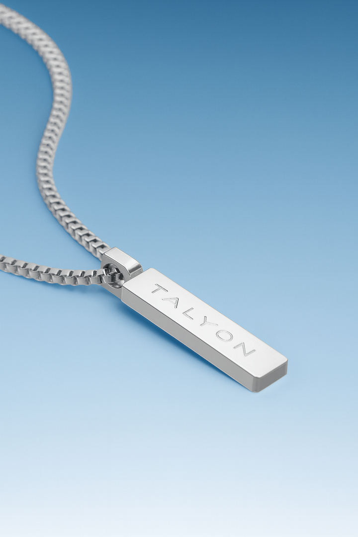 שרשרת לגבר - BOX PENDANT | SILVER