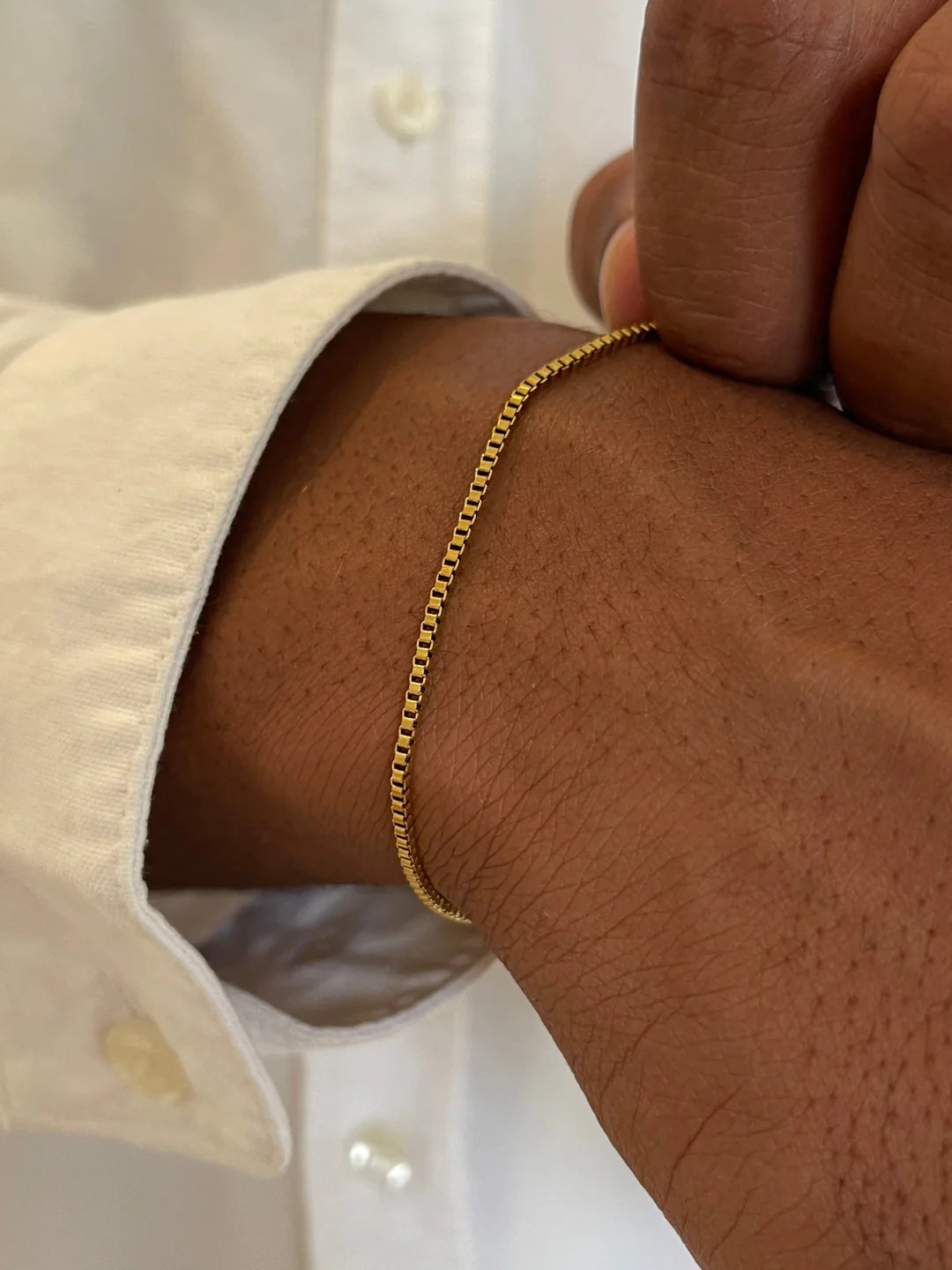 צמיד לגבר -BOX BRACELET | GOLD