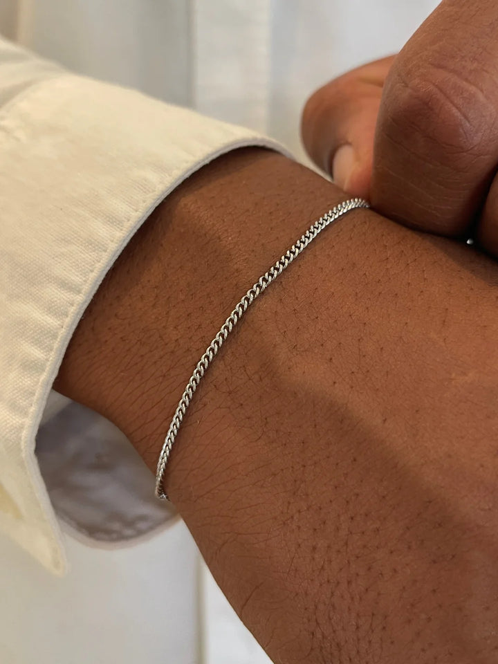 צמיד לגבר - MINIMAL CHAIN | SILVER