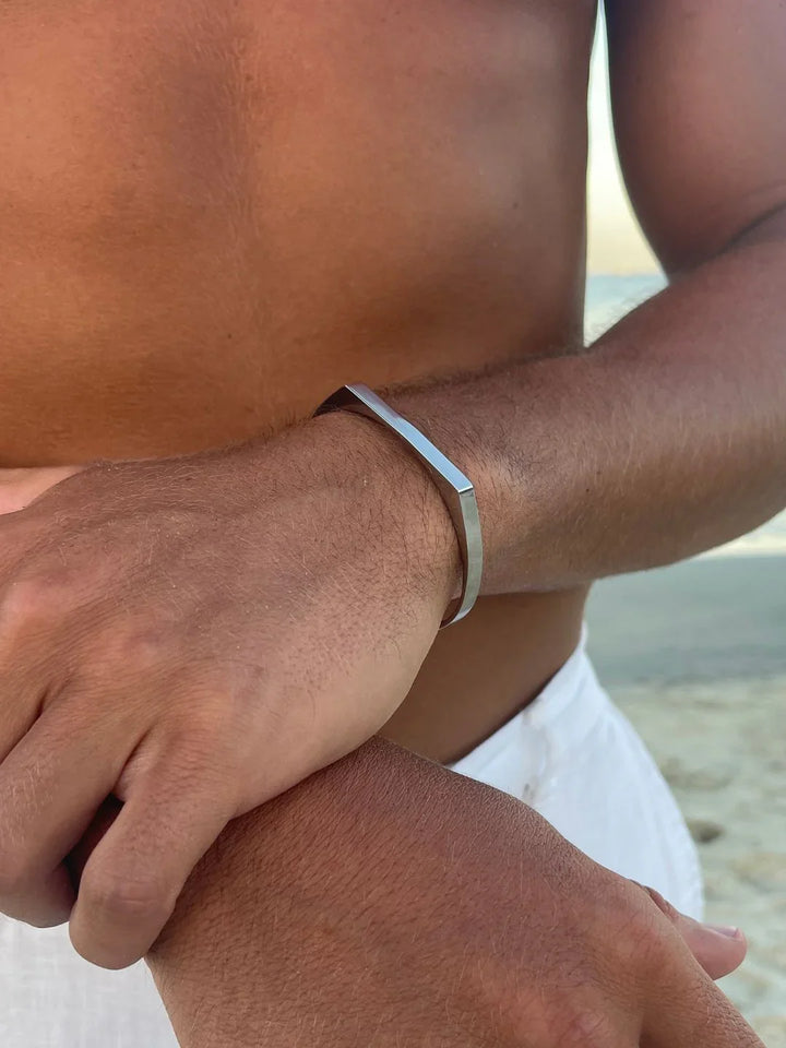 צמיד לגבר - UNISIZE SIGNET TROPEZ CUFF