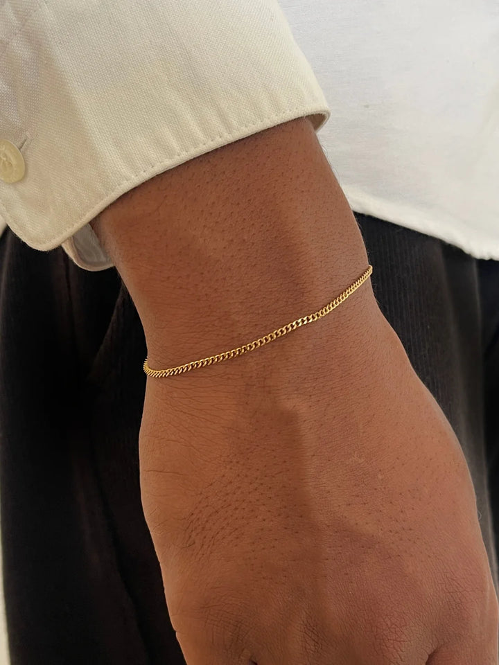 צמיד לגבר - MINIMAL CHAIN | GOLD