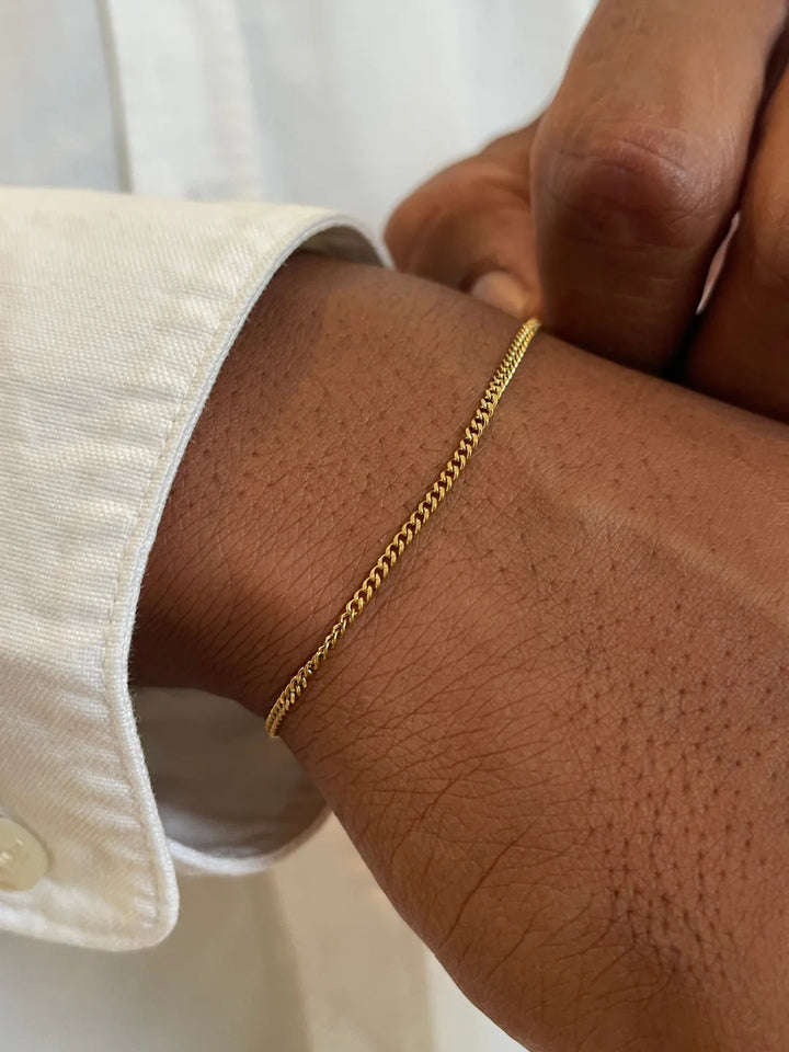 צמיד לגבר - MINIMAL CHAIN | GOLD