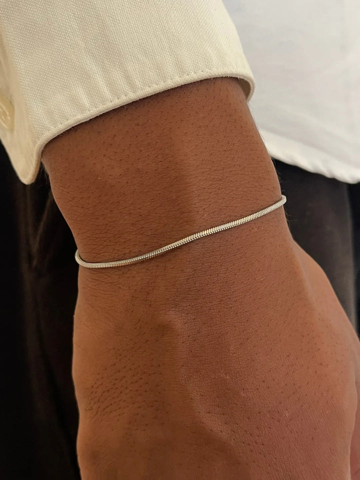 צמיד לגבר - SQUARE BRACELET | SILVER