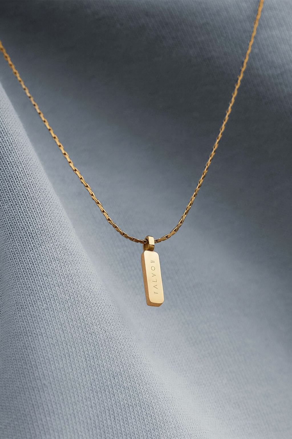 שרשרת לגבר - WIRE PENDANT NECKLACE