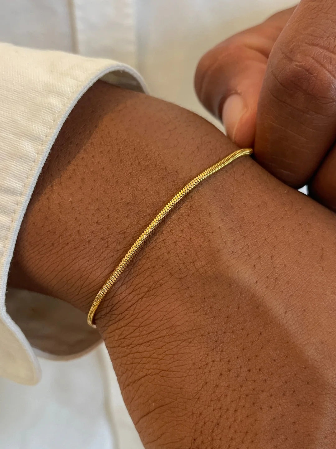 צמיד לגבר - SQUARE BRACELE | GOLD