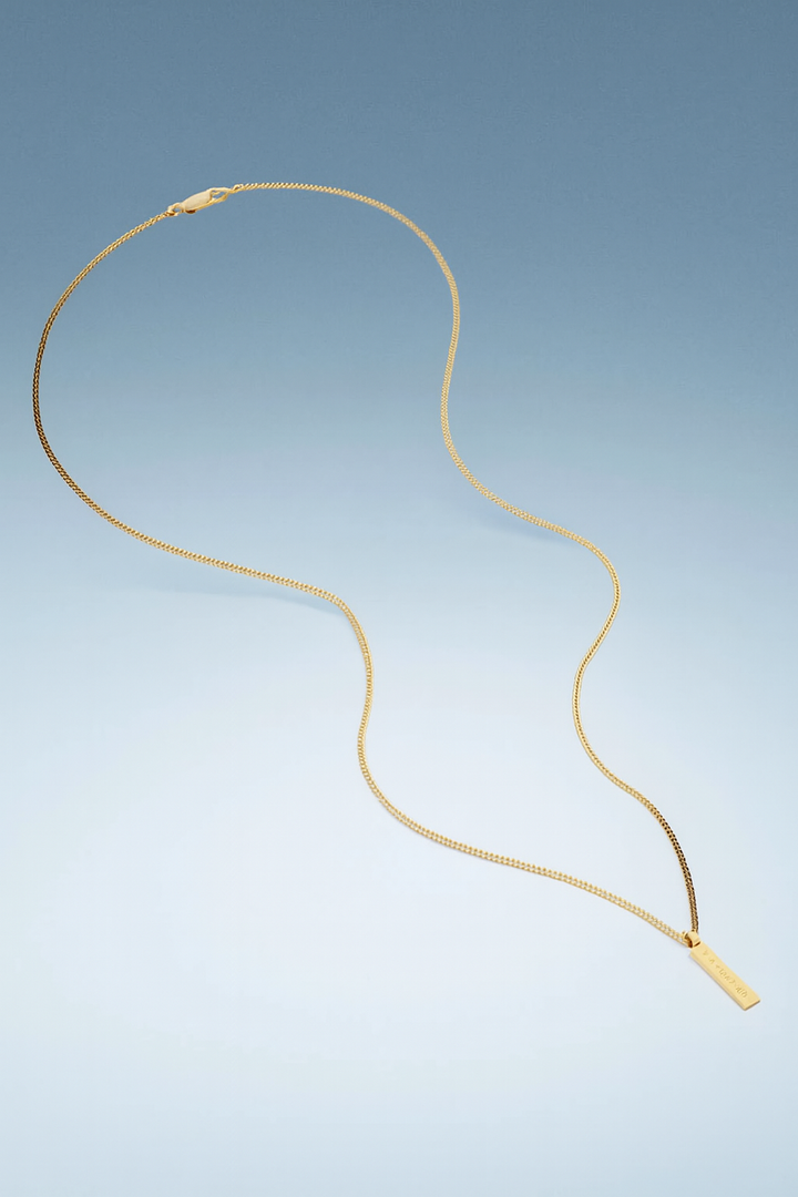 שרשרת לגבר - MINIMAL PENDANT NECKLACE