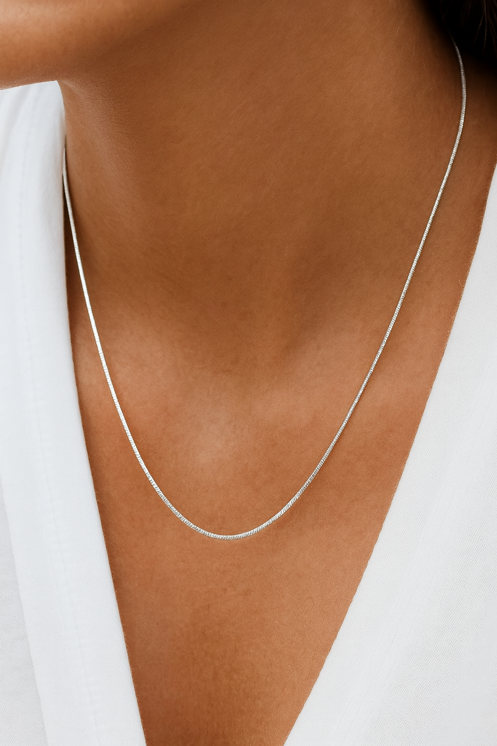 שרשרת לאישה - SQUARE CHAIN NECKLACE