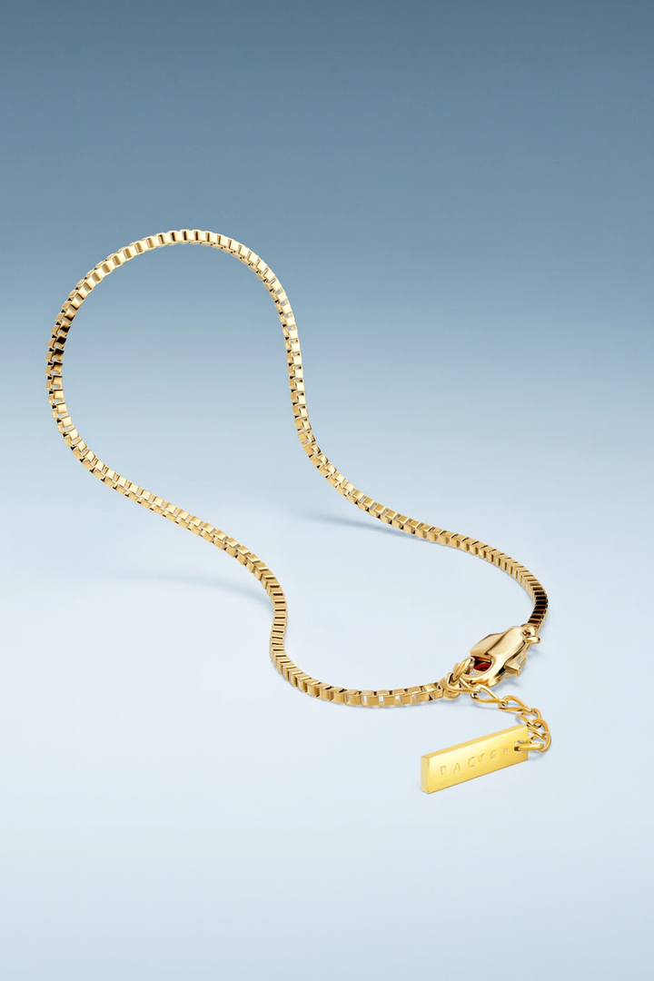 צמיד לגבר - BOX CHAIN BRACELET