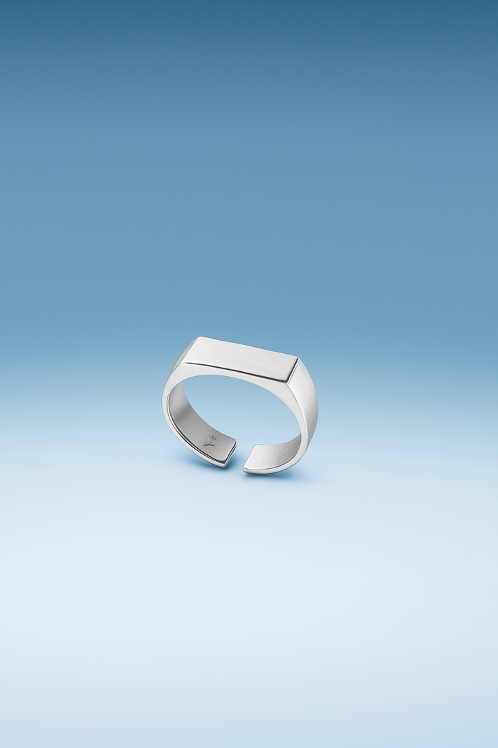 טבעת לגבר -  SIGNET | SILVER