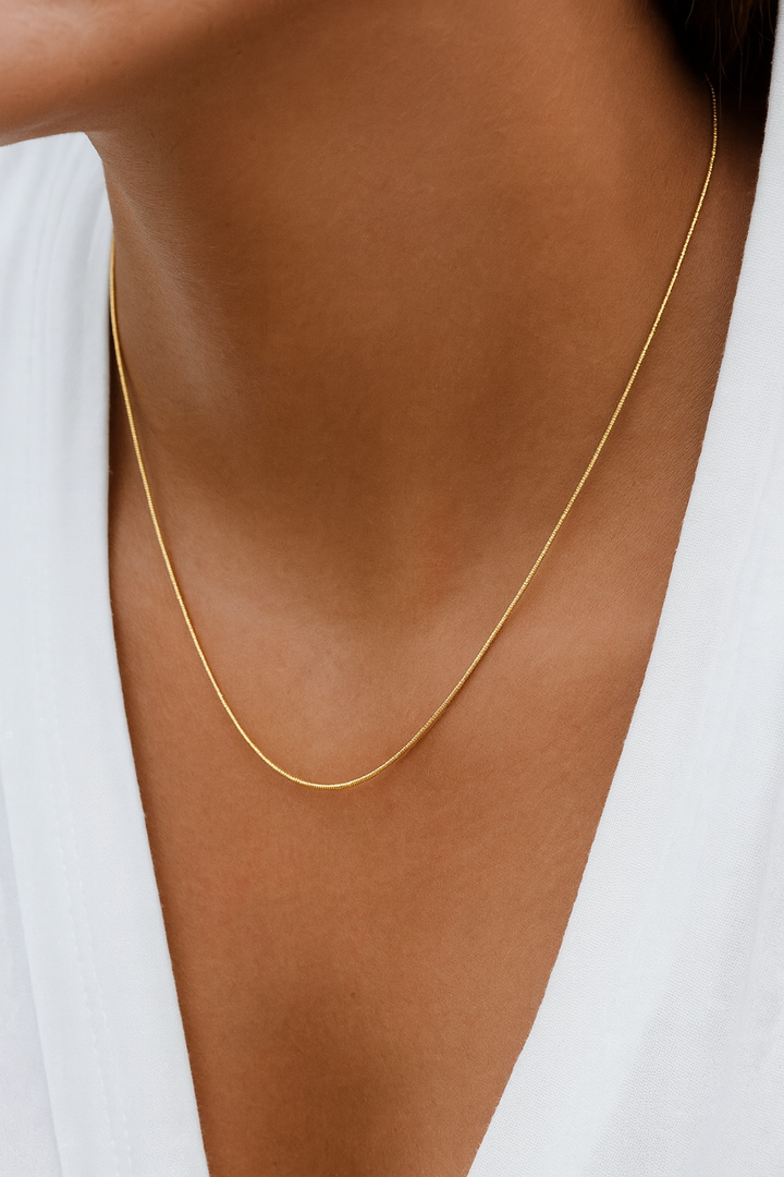 שרשרת לאישה - SQUARE CHAIN NECKLACE