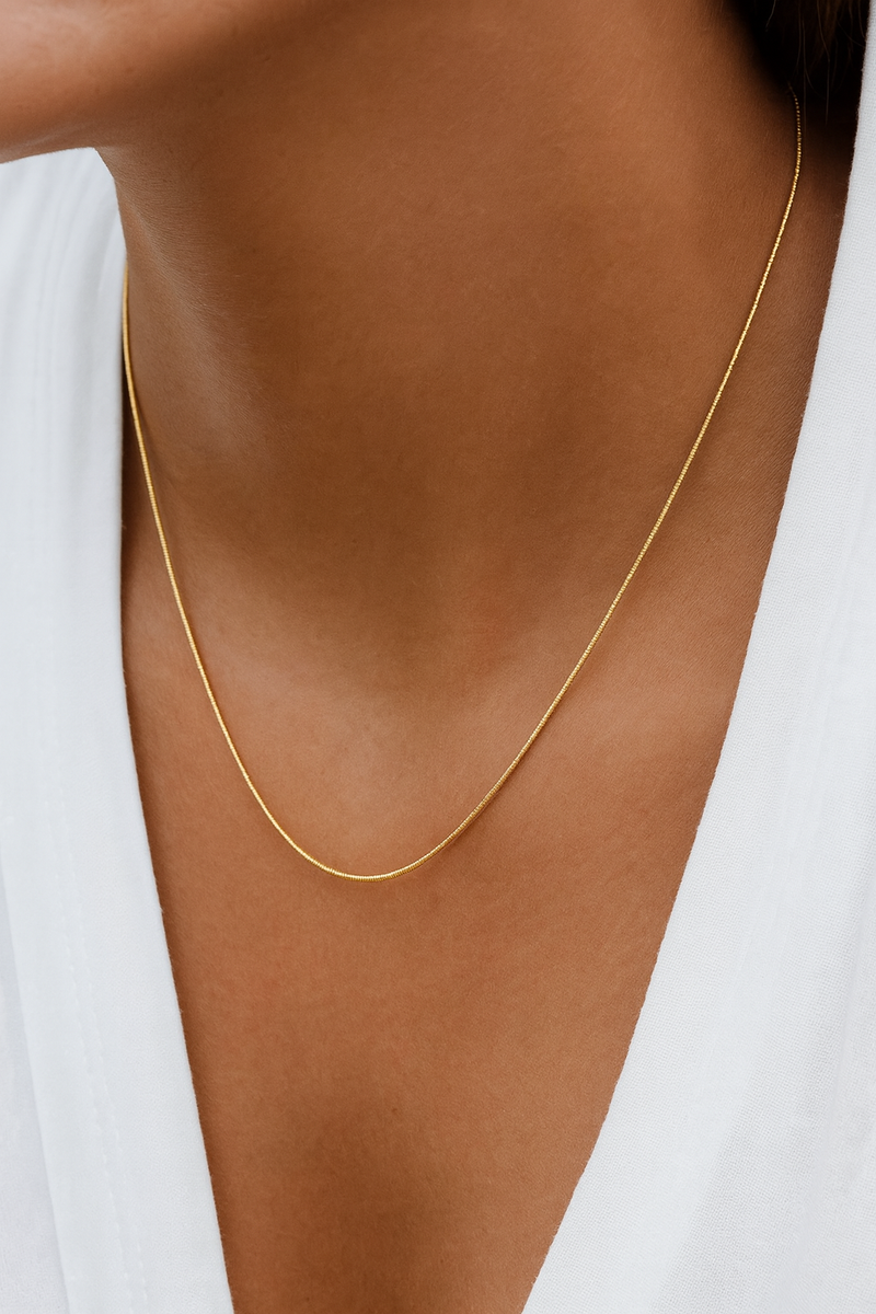 שרשרת לאישה - SQUARE CHAIN NECKLACE
