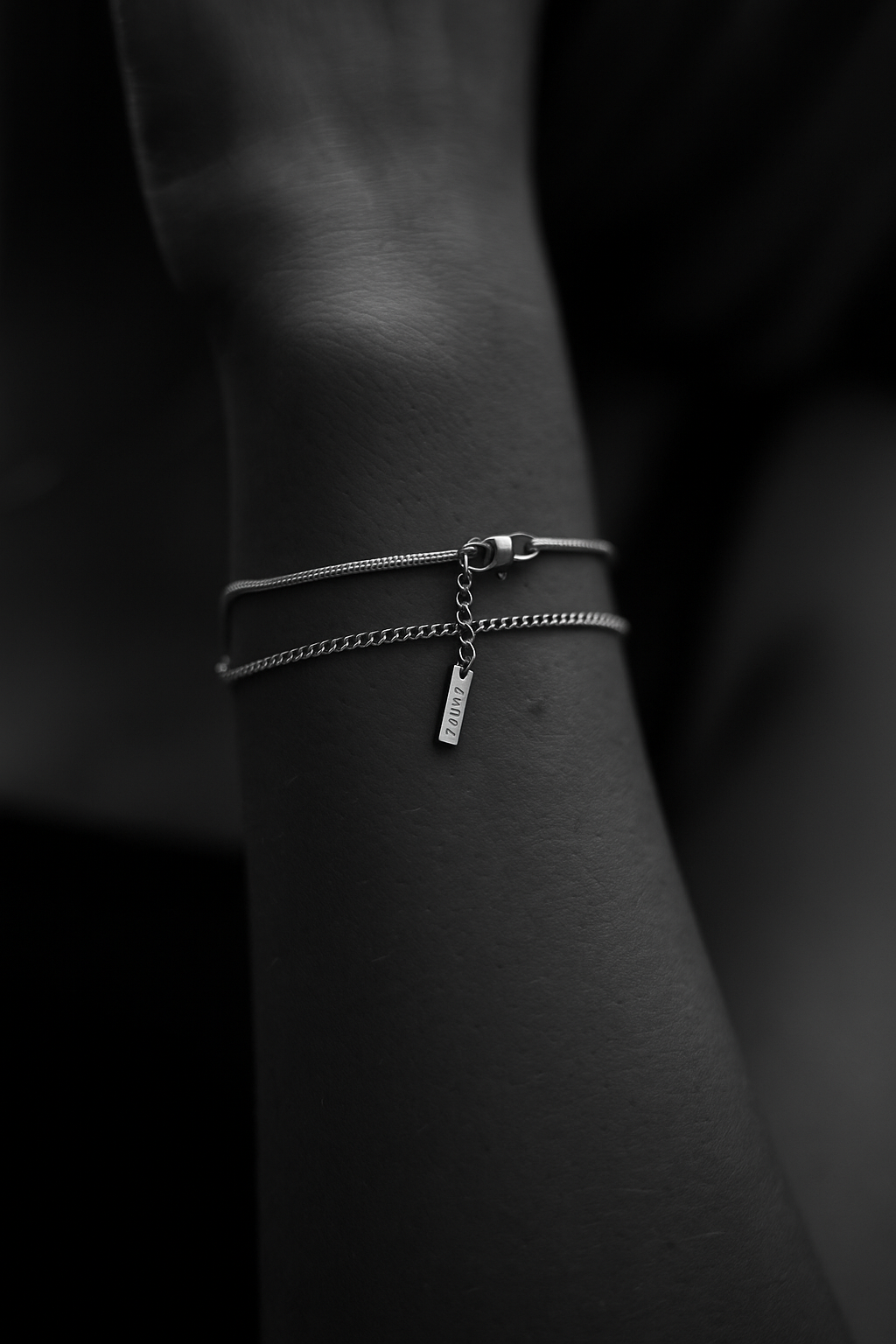 צמיד לאישה - SQUARE CHAIN BRACELET