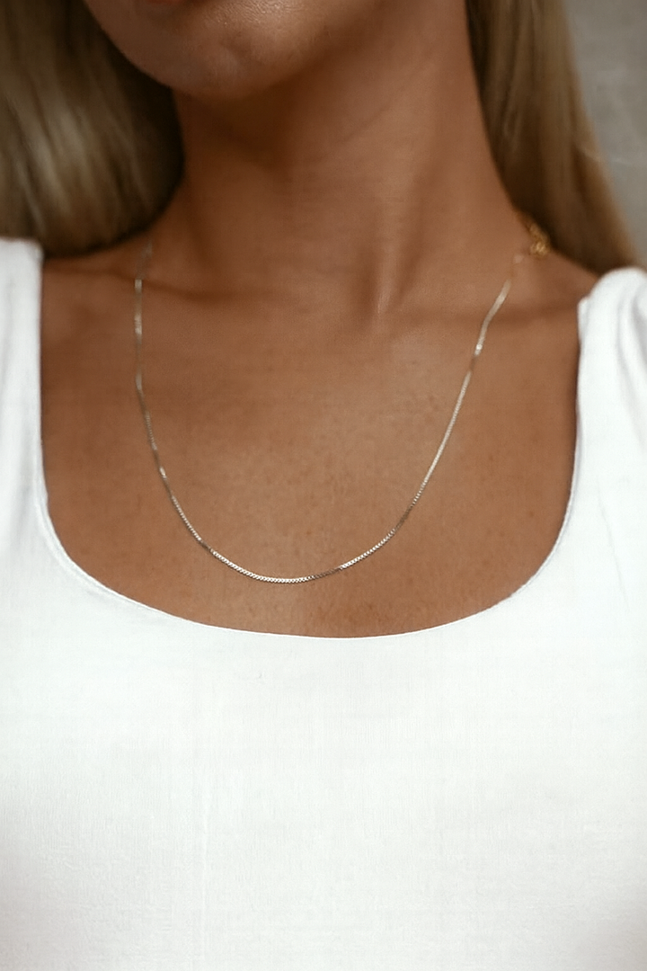 שרשרת לאישה - BOX CHAIN NECKLACE
