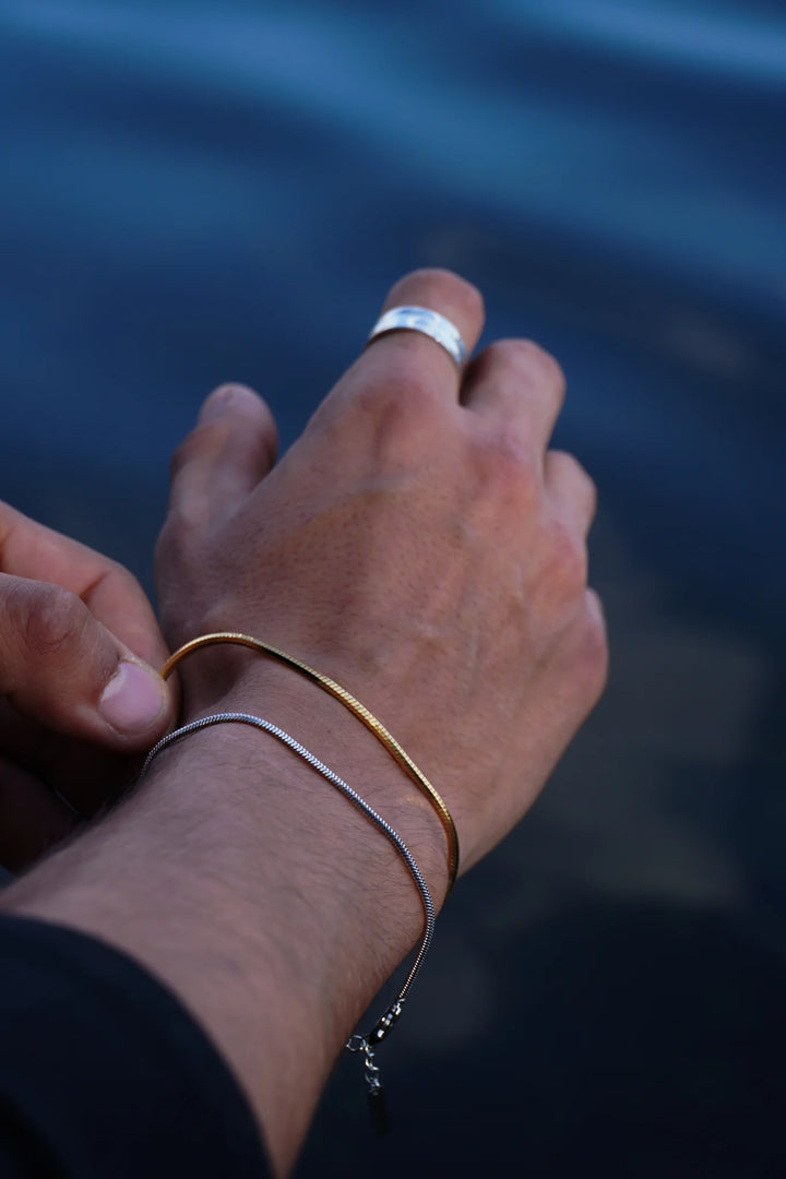 צמיד לגבר - OCTAGON CHAIN BRACELET