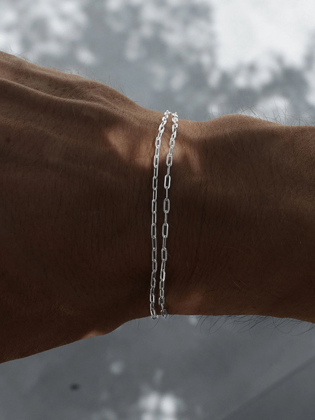 צמיד לגבר - CLIP CHAIN BRACELET