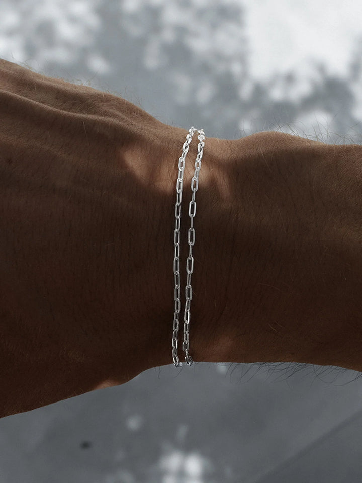 צמיד לגבר - CLIP CHAIN BRACELET