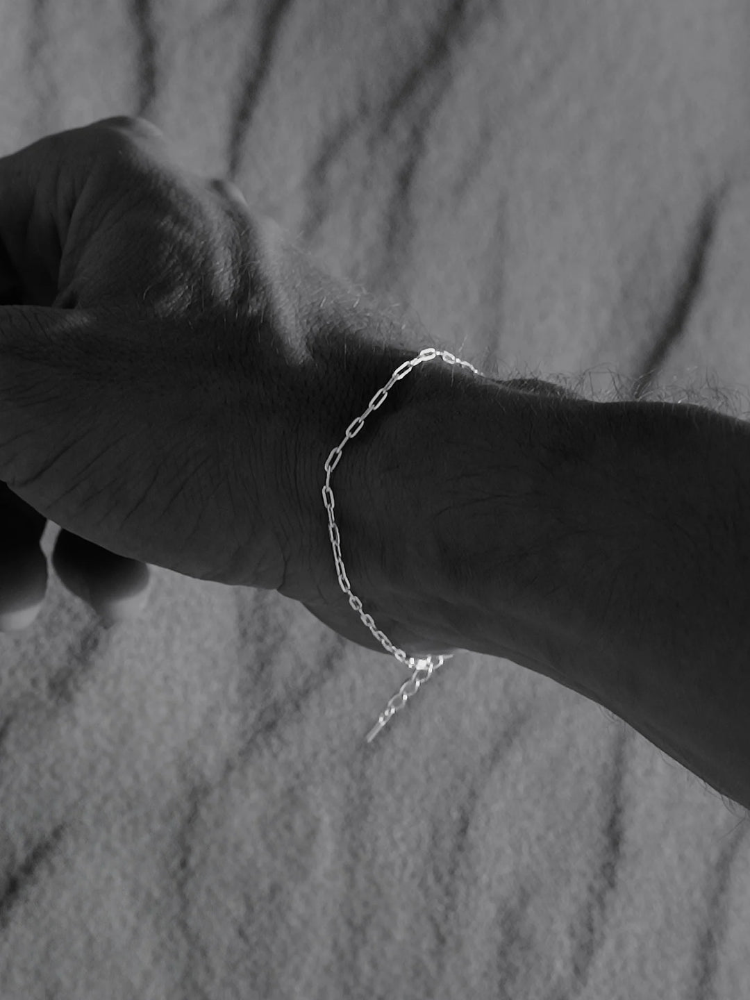 צמיד לגבר - CLIP CHAIN BRACELET