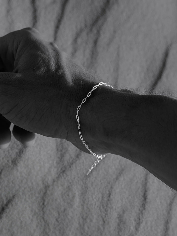 צמיד לגבר - CLIP CHAIN BRACELET