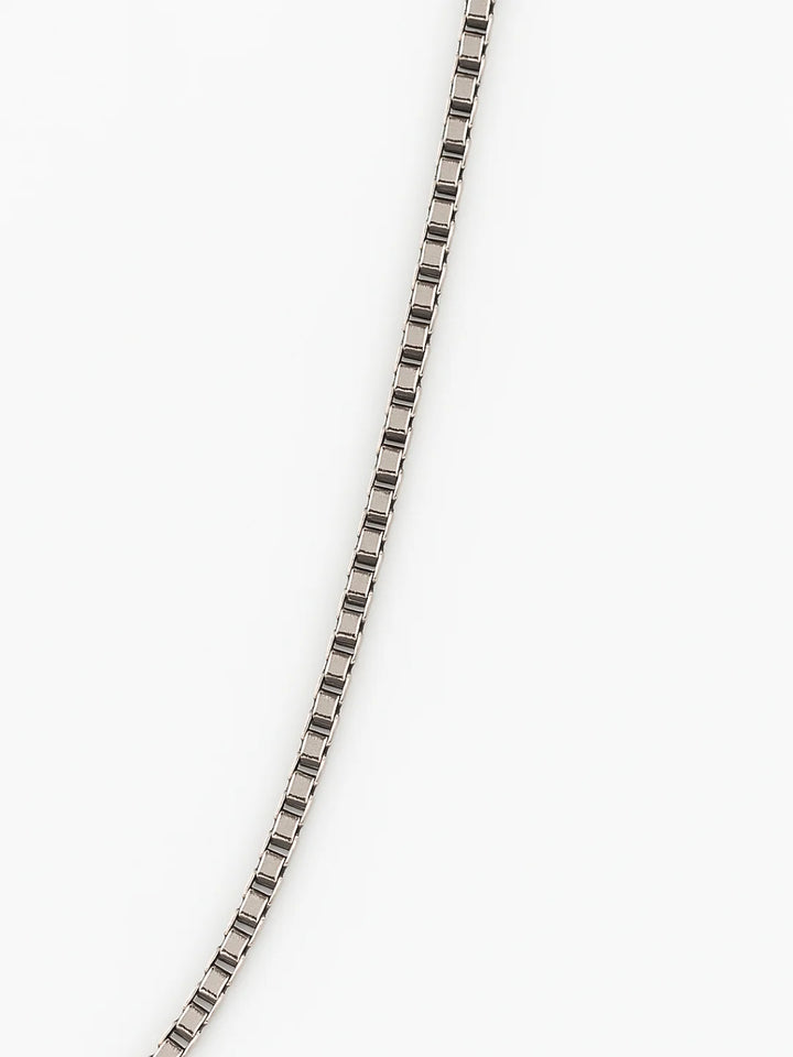 שרשרת לגבר - BOX CHAIN | SILVER