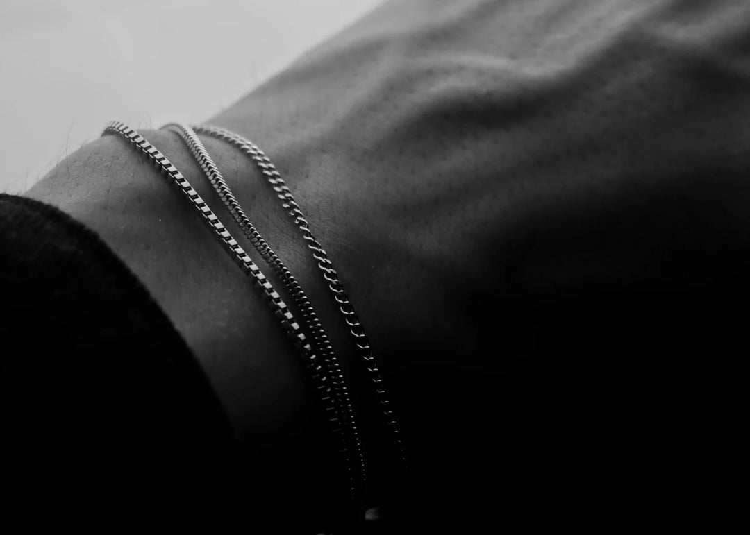 צמיד לגבר - BOX CHAIN BRACELET