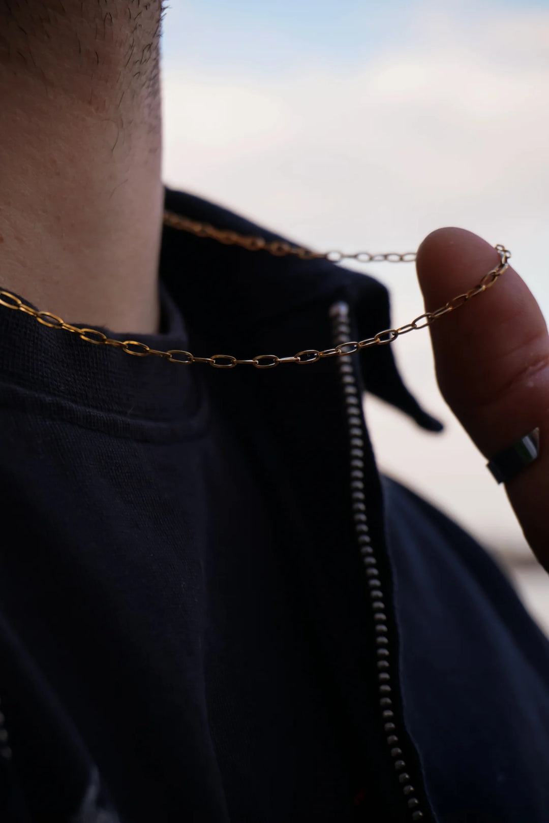 שרשרת לגבר - CLIP CHAIN NECKLACE