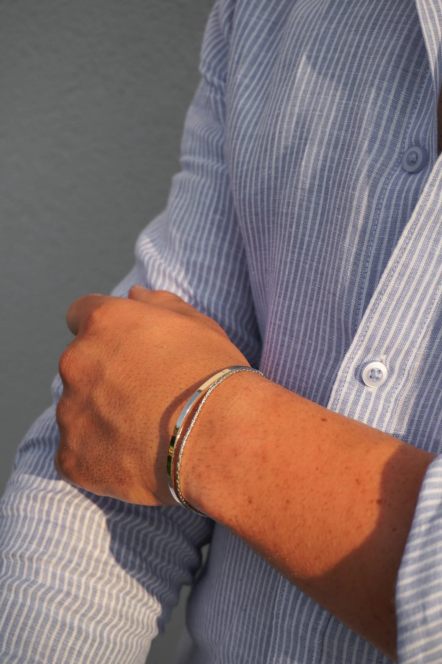 צמיד לגבר - WIRE CHAIN BRACELET