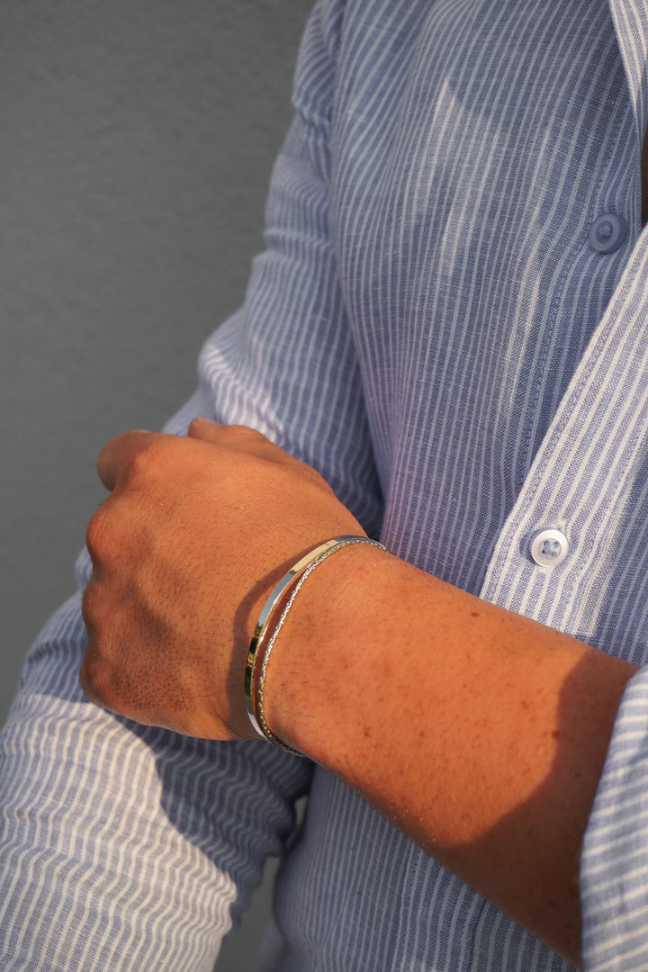 צמיד לגבר - WIRE CHAIN BRACELET