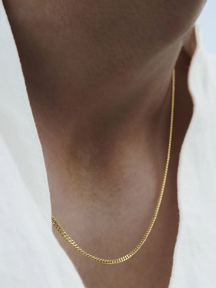 שרשרת לגבר - MINIMAL CHAIN NECKLACE