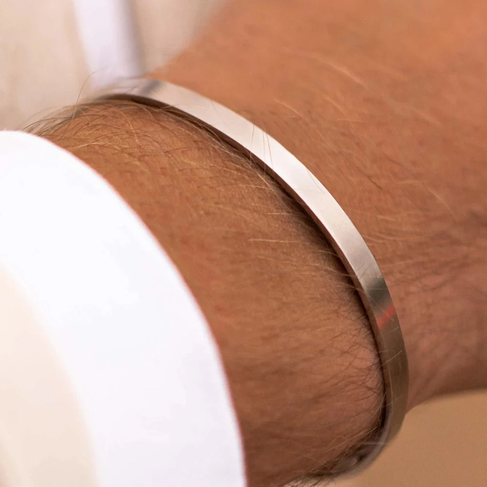 צמיד לגבר - UNISIZE CUFF | SILVER