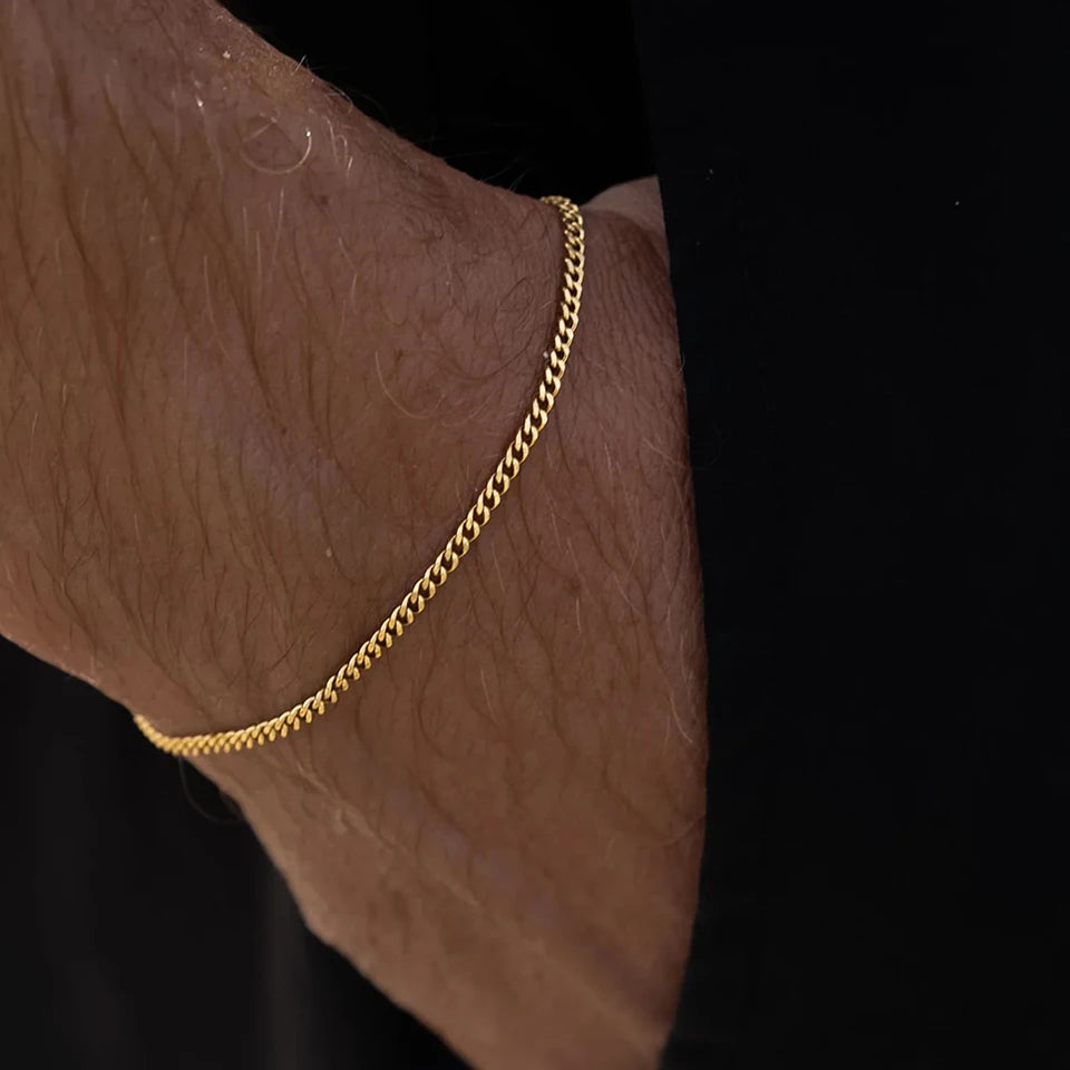 צמיד לגבר - MINIMAL CHAIN BRACELET