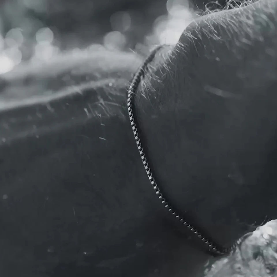 צמיד לגבר -BOX BRACELET | SILVER
