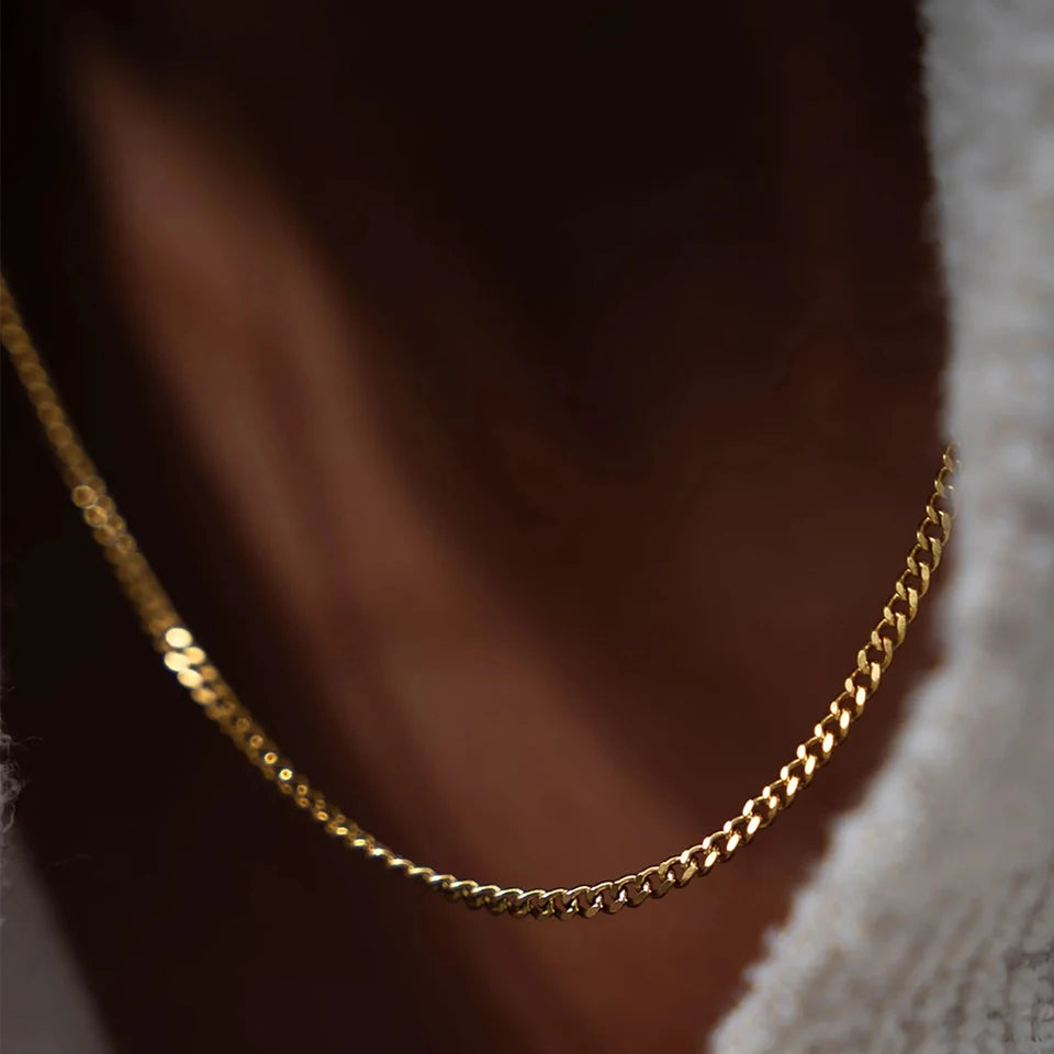 שרשרת לגבר - MINIMAL CHAIN NECKLACE