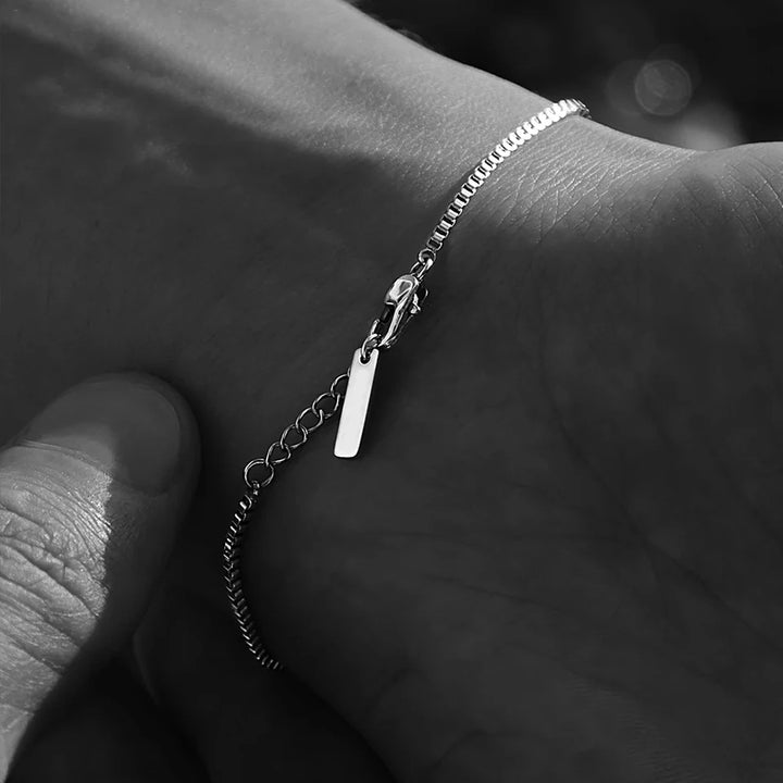 צמיד לגבר -BOX BRACELET | SILVER