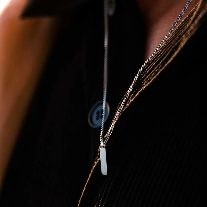 שרשרת לגבר - MINIMAL PENDANT | SILVER