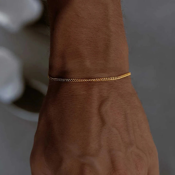 צמיד לגבר - MINIMAL CHAIN | GOLD